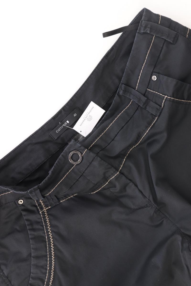 comma, Hose Gr. 40 schwarz aus Baumwolle