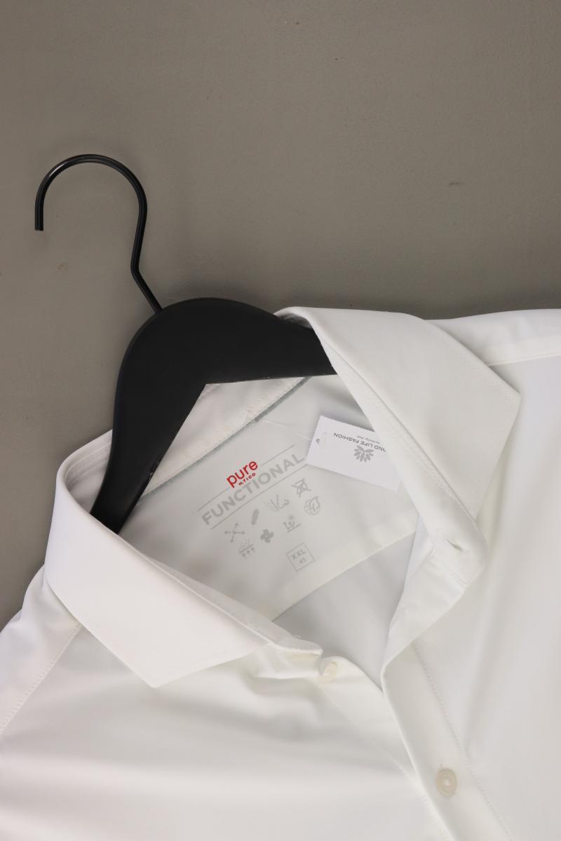 Pure Hatico Langarmhemd für Herren Gr. XXL weiß aus Polyamid