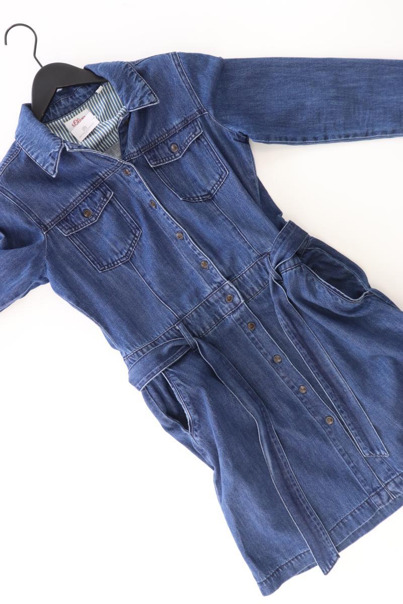 s.Oliver Jeanskleid Gr. 38 Langarm blau aus Baumwolle