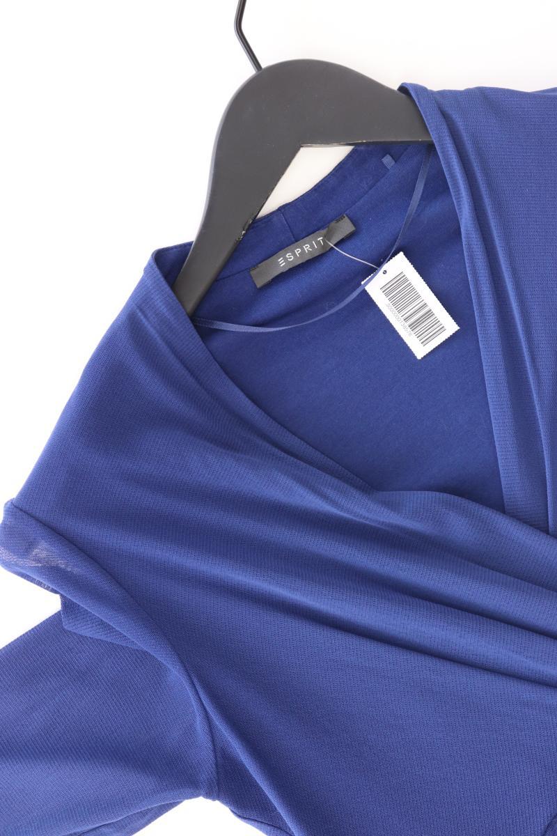 Esprit Abendkleid Gr. S 3/4 Ärmel blau aus Polyamid