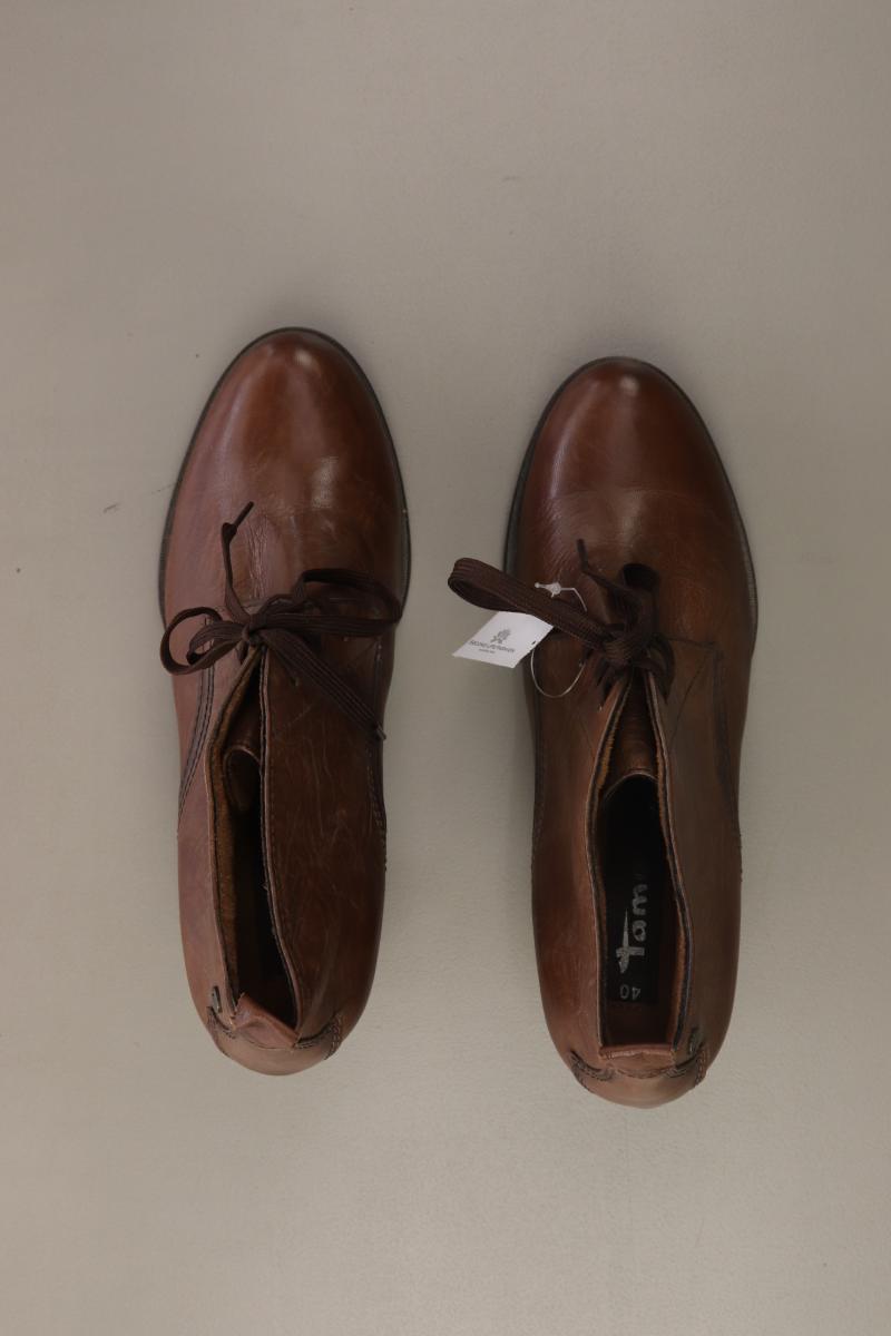 Tamaris Stiefeletten Gr. 40 braun aus Leder