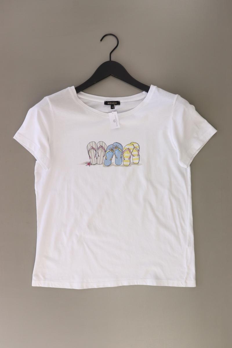 More&More Printshirt Gr. 40 Kurzarm weiß