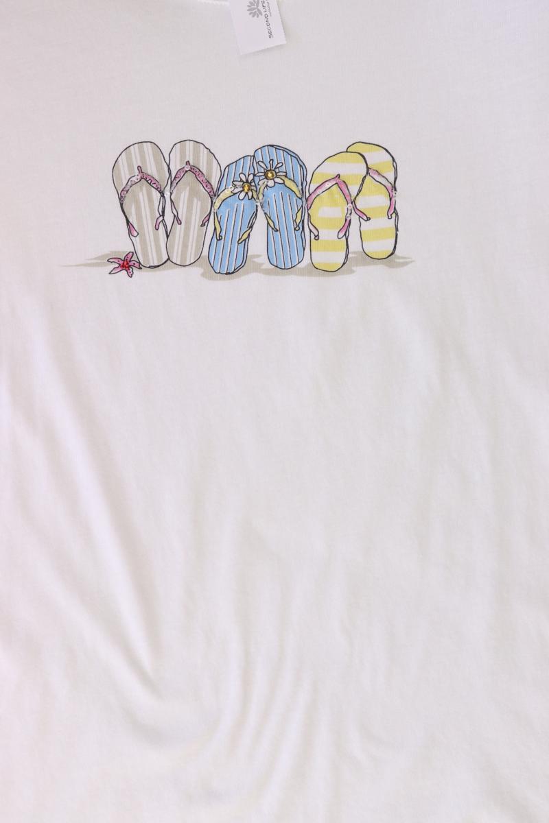 More&More Printshirt Gr. 40 Kurzarm weiß