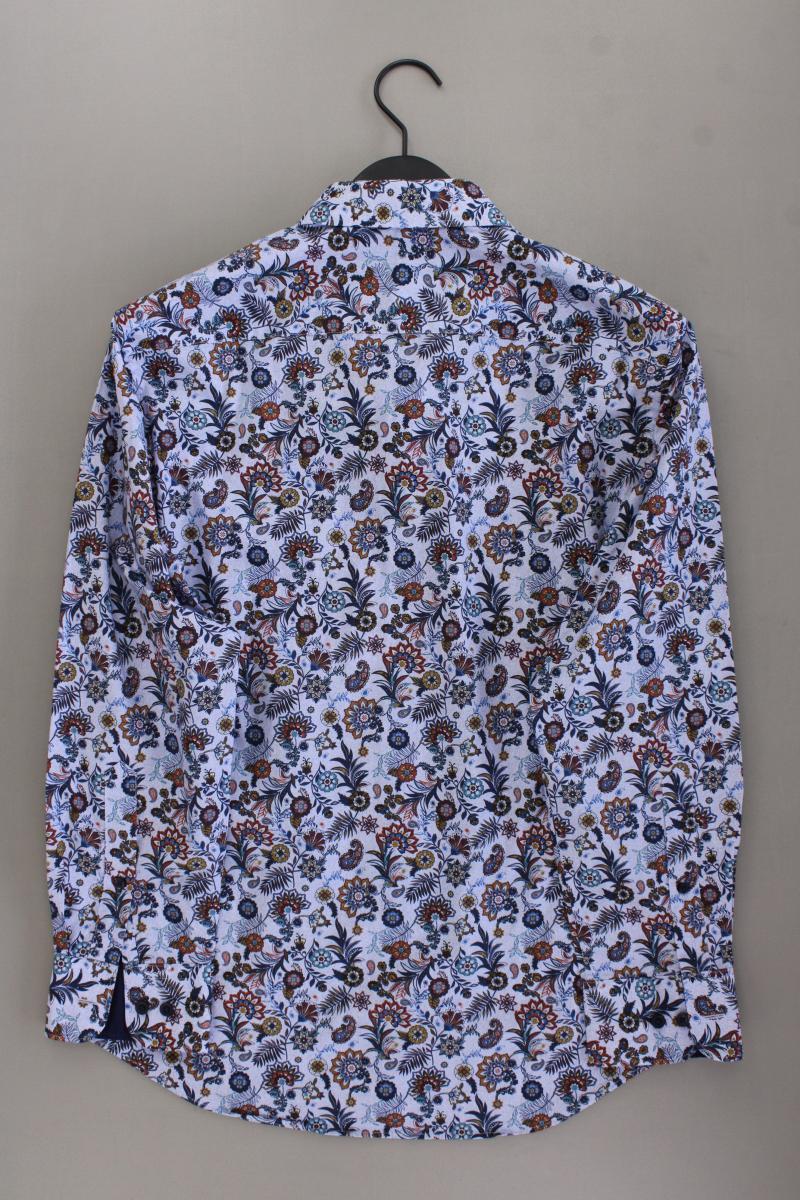 Walbusch Langarmhemd für Herren Gr. Hemdgröße 39/40 mit Blumenmuster neuwertig
