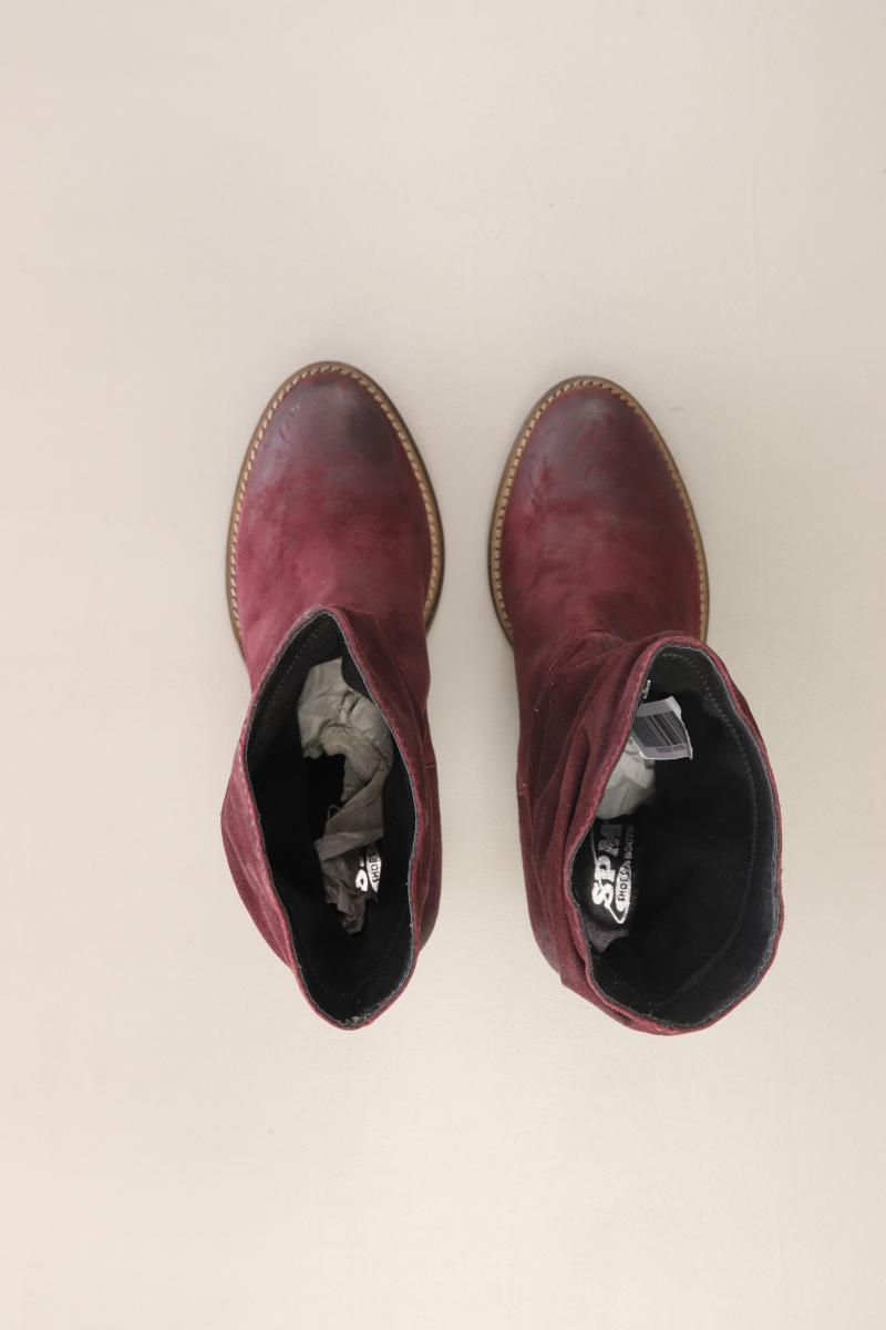 SPM High-Heel Stiefel Gr. 40 rot aus Leder