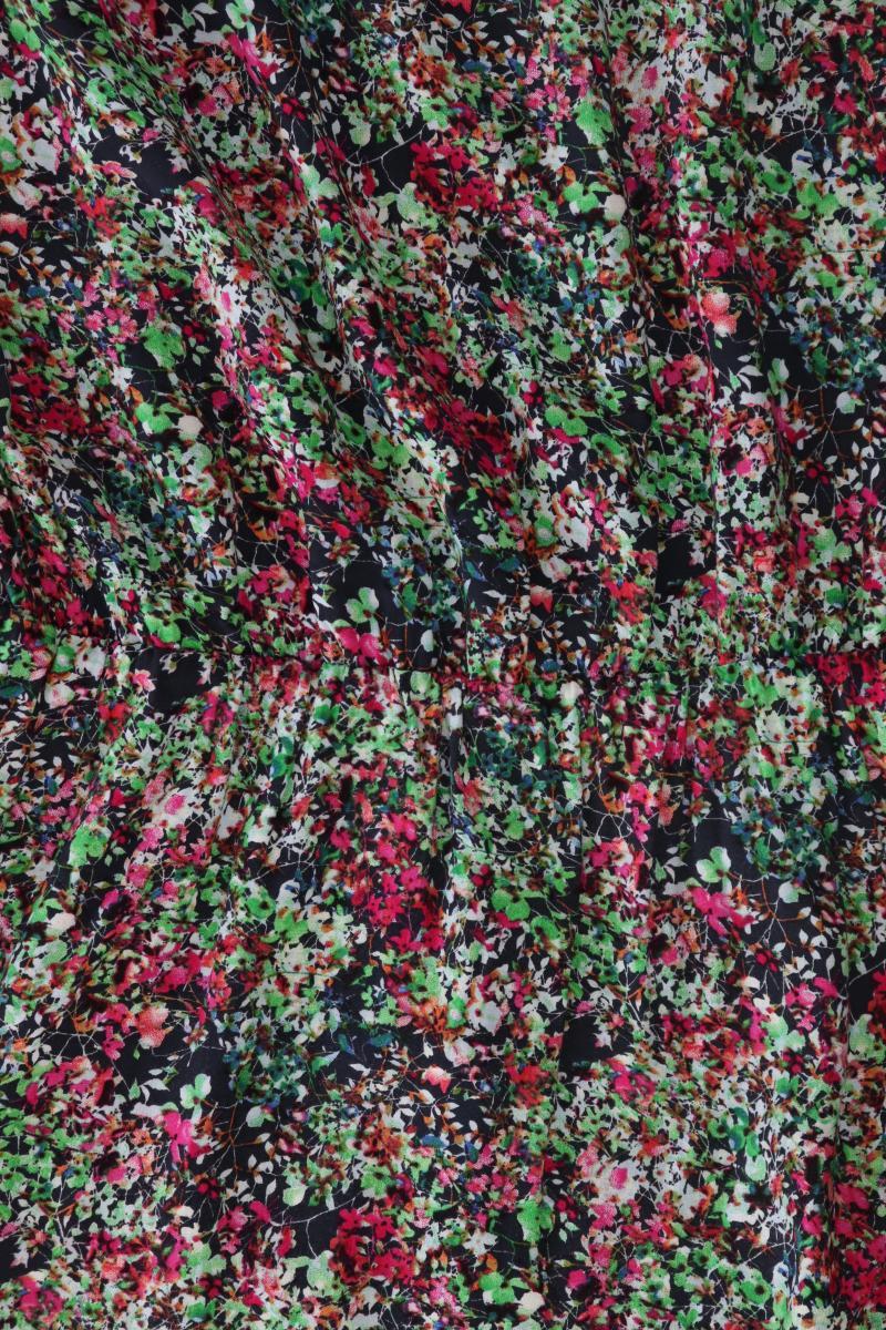 Esprit Kurzarmkleid Gr. 40 mit Blumenmuster mehrfarbig aus Viskose