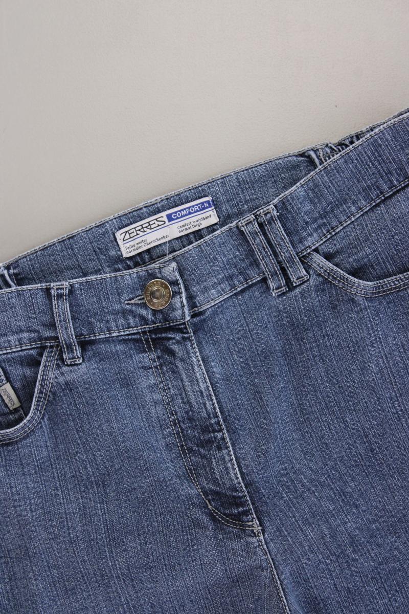 Zerres Straight Jeans Gr. 40 blau aus Baumwolle