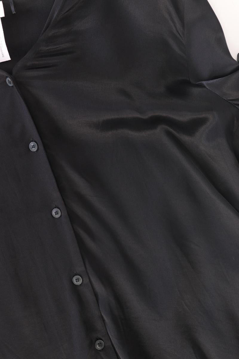s.Oliver Satin Bluse Gr. 40 neuwertig Langarm schwarz aus Viskose