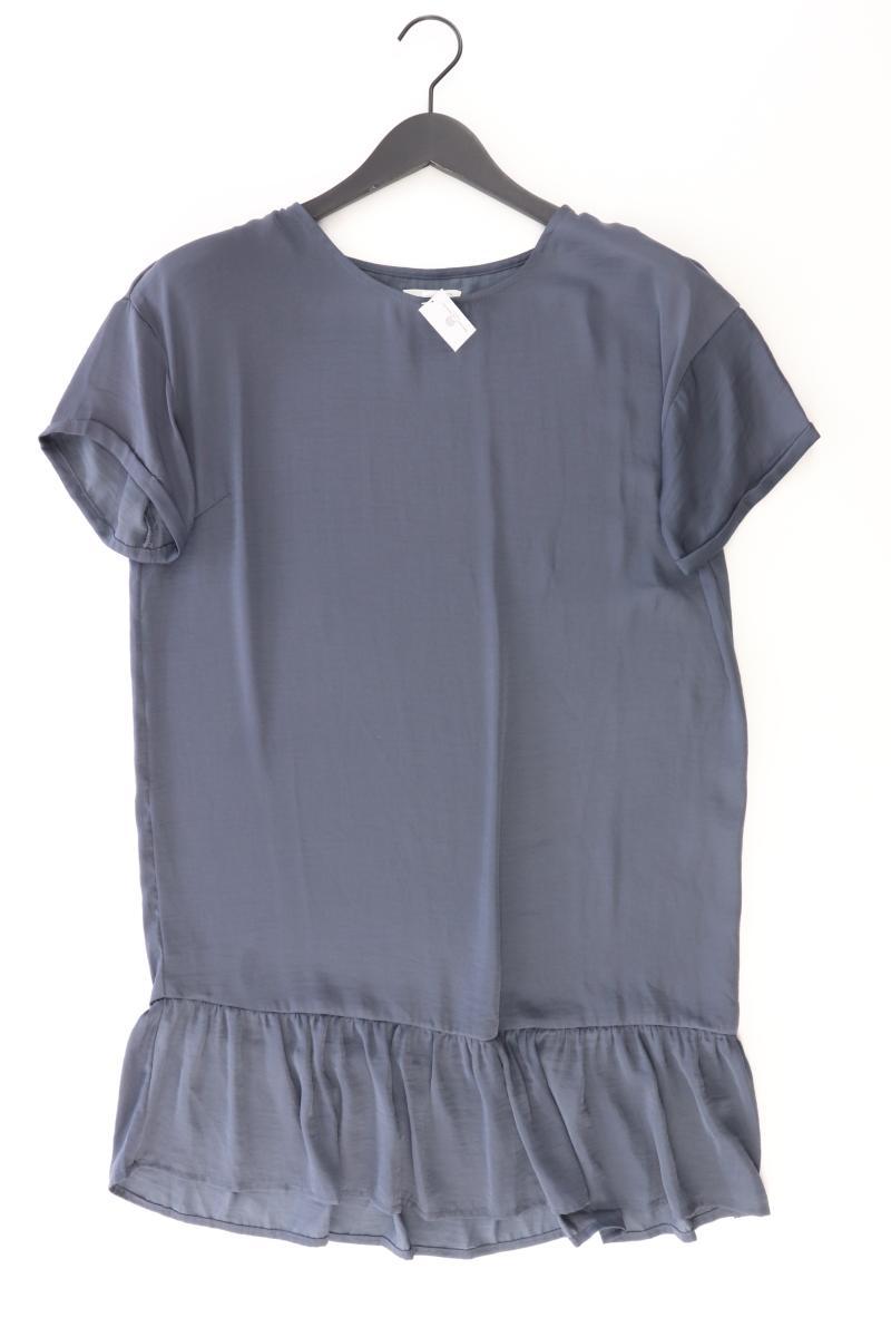 Moss Copenhagen Satinkleid Gr. S Kurzarm blau aus Polyester