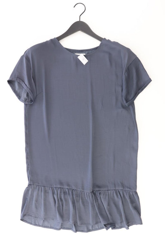 Moss Copenhagen Satinkleid Gr. S Kurzarm blau aus Polyester