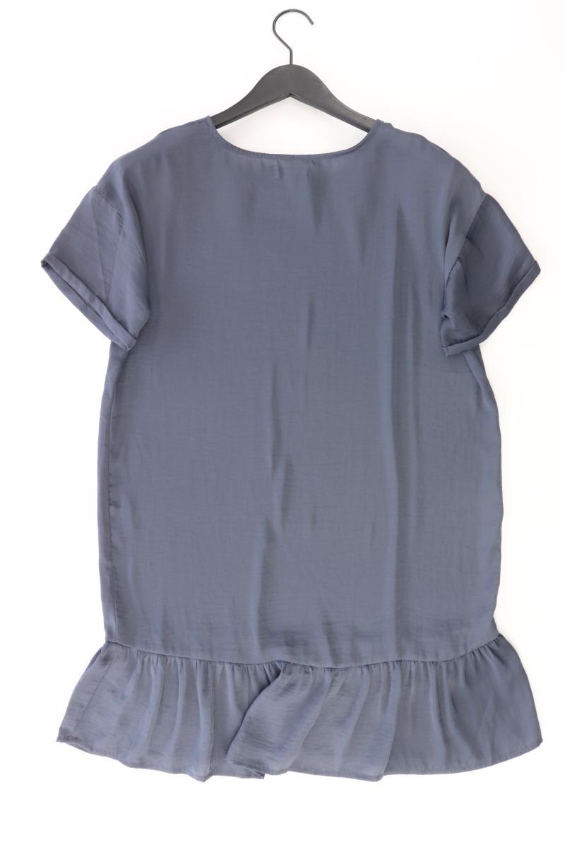 Moss Copenhagen Satinkleid Gr. S Kurzarm blau aus Polyester