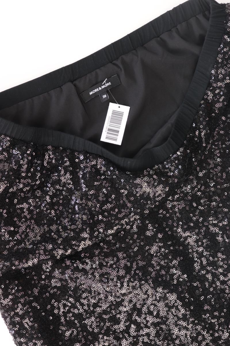 More&More Stretchrock Gr. 38 mit Pailletten schwarz