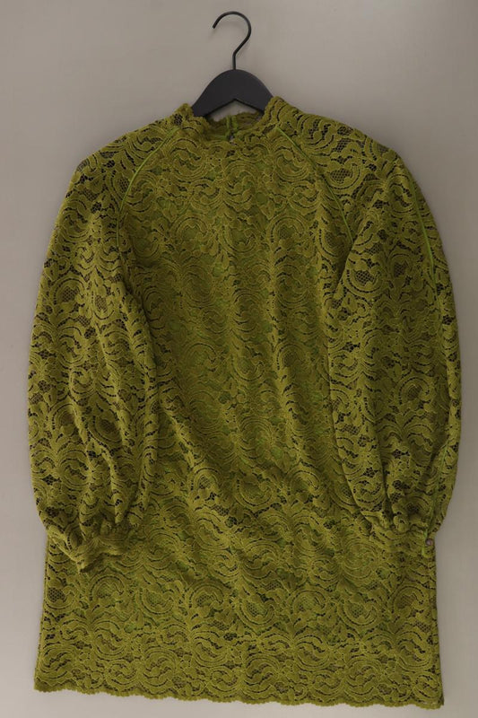 Zara Spitzenkleid Gr. L Langarm grün aus Polyester