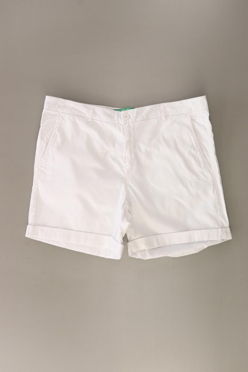 Benetton Chino Shorts Gr. 40 weiß aus Baumwolle