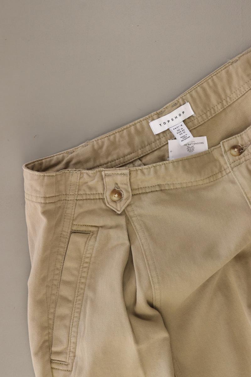 Topshop 7/8 Hose Gr. 42 braun aus Baumwolle