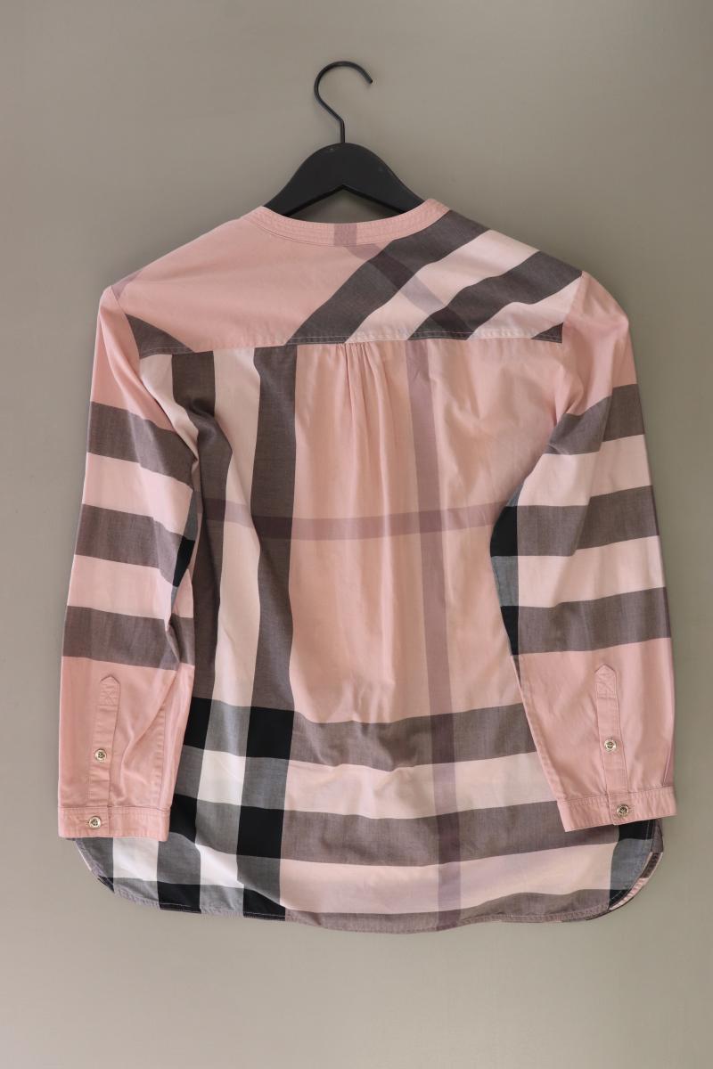 Burberry Karobluse Gr. UK 14 (M) kariert 3/4 Ärmel rosa aus Baumwolle