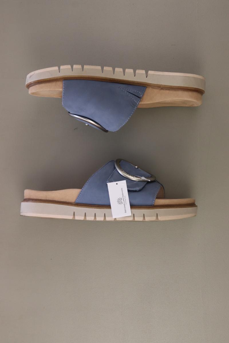 Tamaris Pantoletten Gr. 37 blau aus Leder