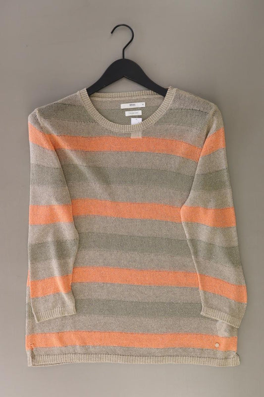 Brax Grobstrickpullover Gr. 42 gestreift mehrfarbig aus Baumwolle