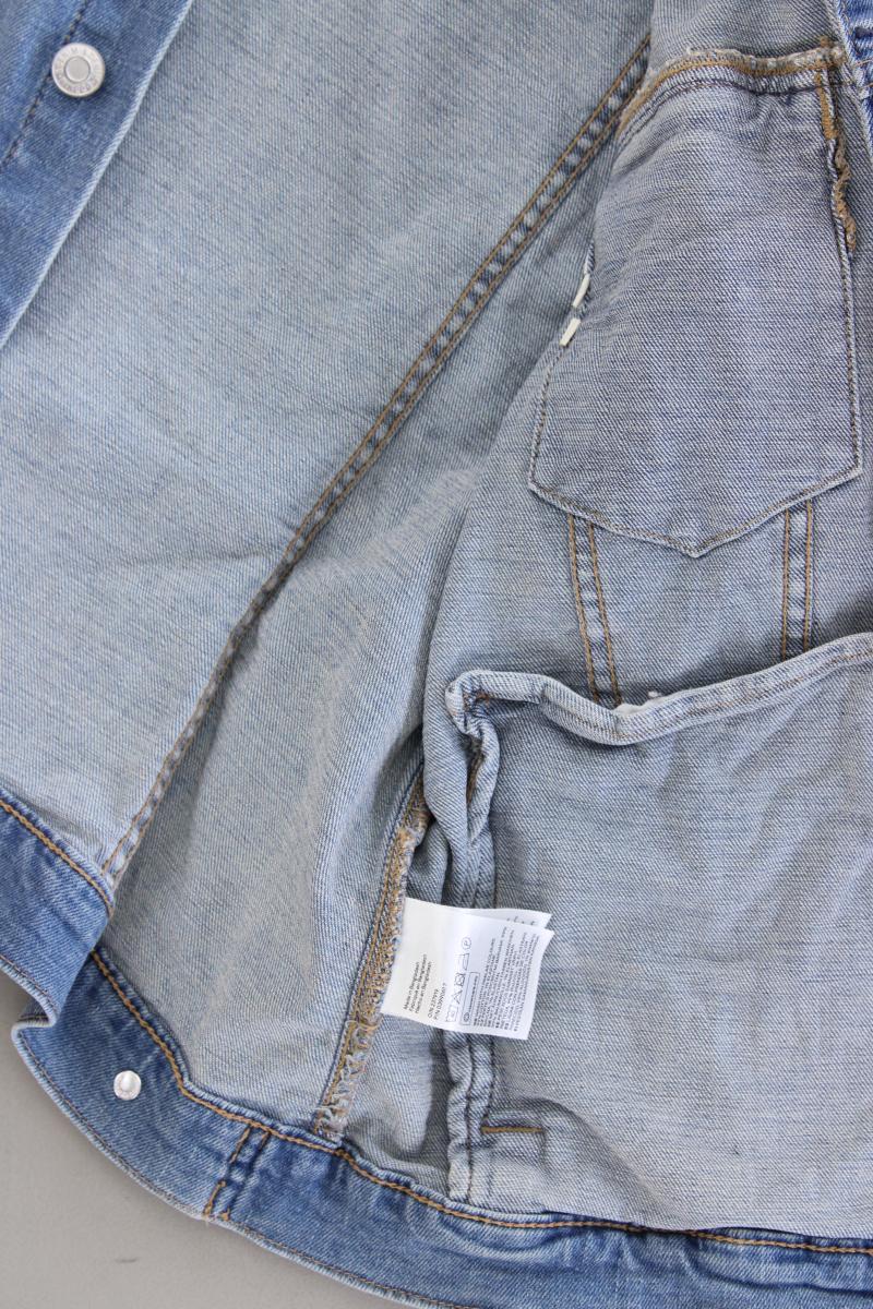&Denim Jeansjacke Gr. 42 blau aus Baumwolle