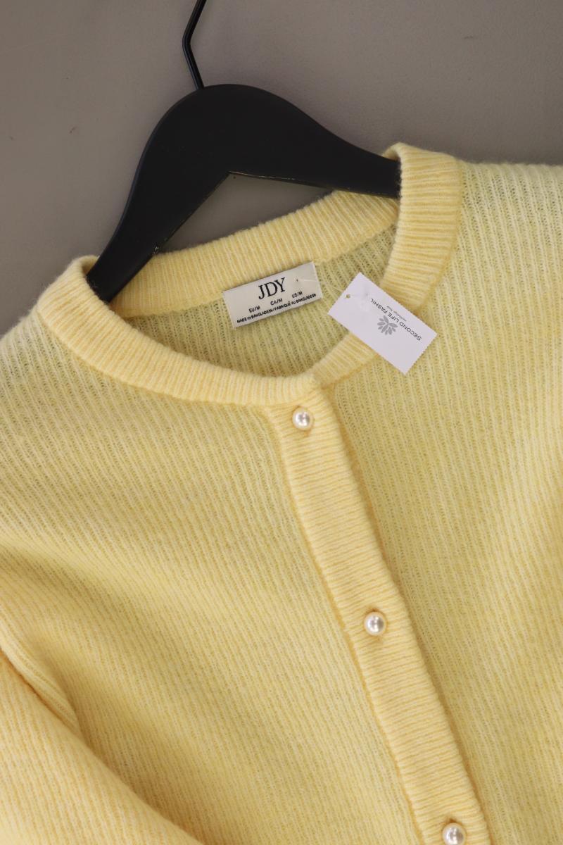 JDY Strickjacke Gr. M Langarm gelb aus Polyester