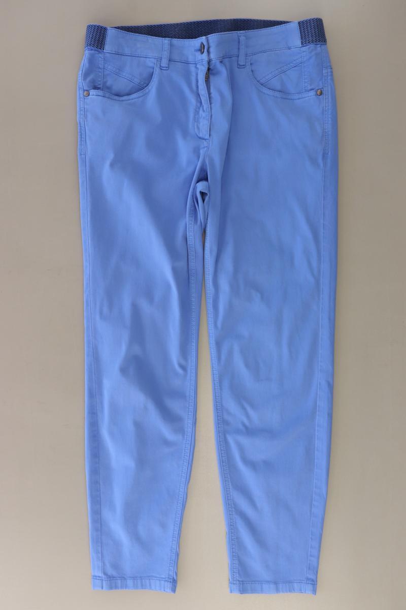 Luisa Cerano Stretchhose Gr. 42 blau aus Baumwolle