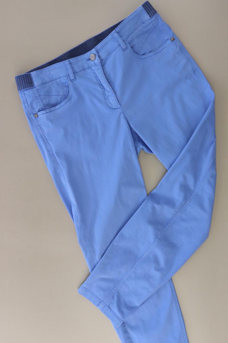 Luisa Cerano Stretchhose Gr. 42 blau aus Baumwolle