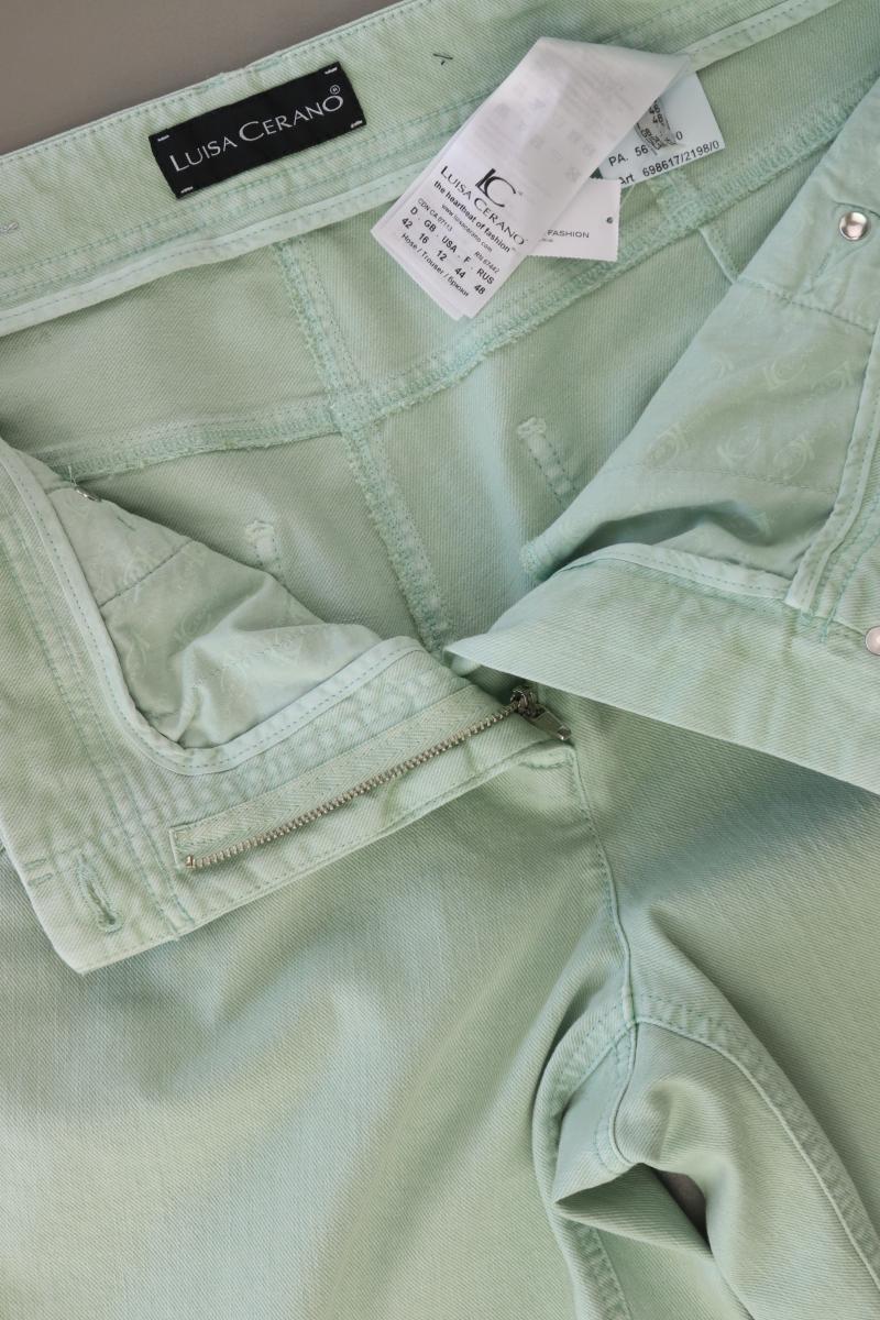 Luisa Cerano Hose Gr. 42 grün aus Baumwolle