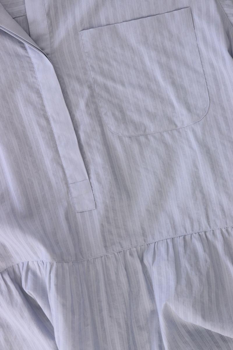 Windsor Kurzarmbluse Gr. 42 gestreift blau aus Baumwolle