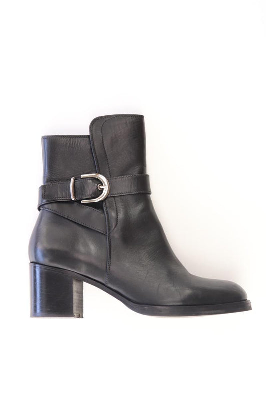 Angelo Bervicato Stiefeletten Gr. 37 schwarz aus Leder