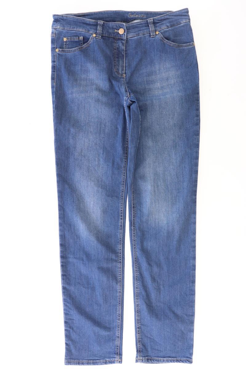 Gerry Weber Straight Jeans Gr. 42 blau aus Baumwolle