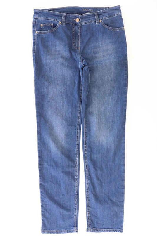 Gerry Weber Straight Jeans Gr. 42 blau aus Baumwolle