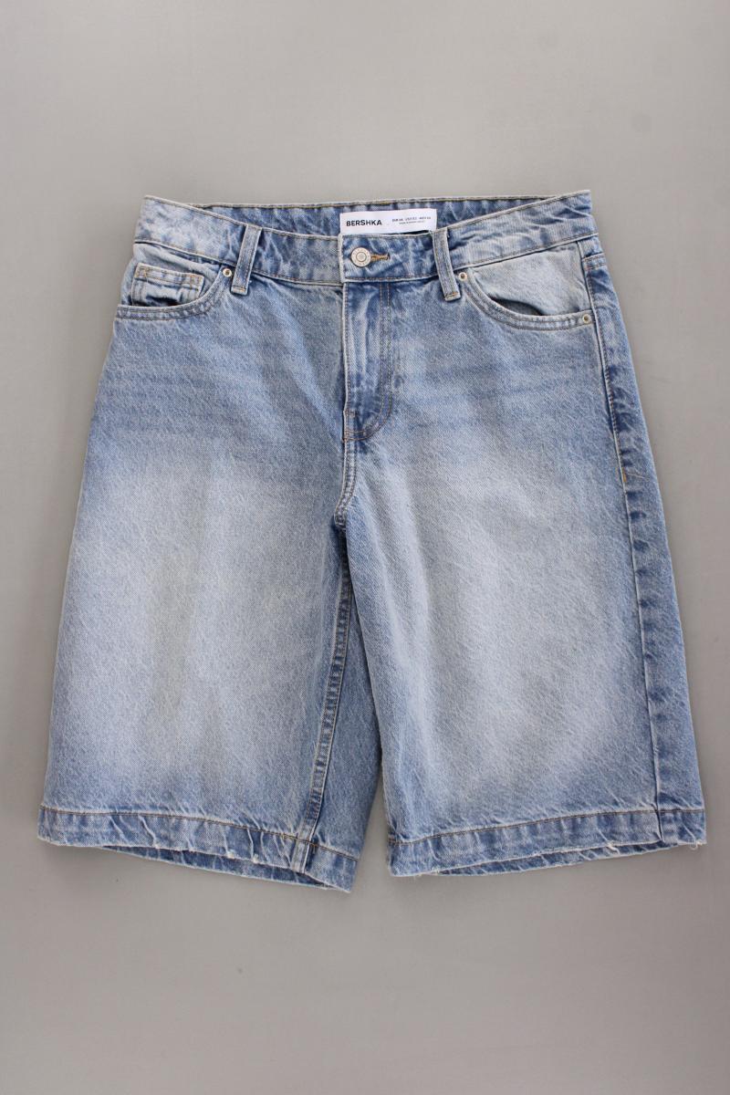 Bershka Jeansshorts Gr. 34 blau aus Baumwolle