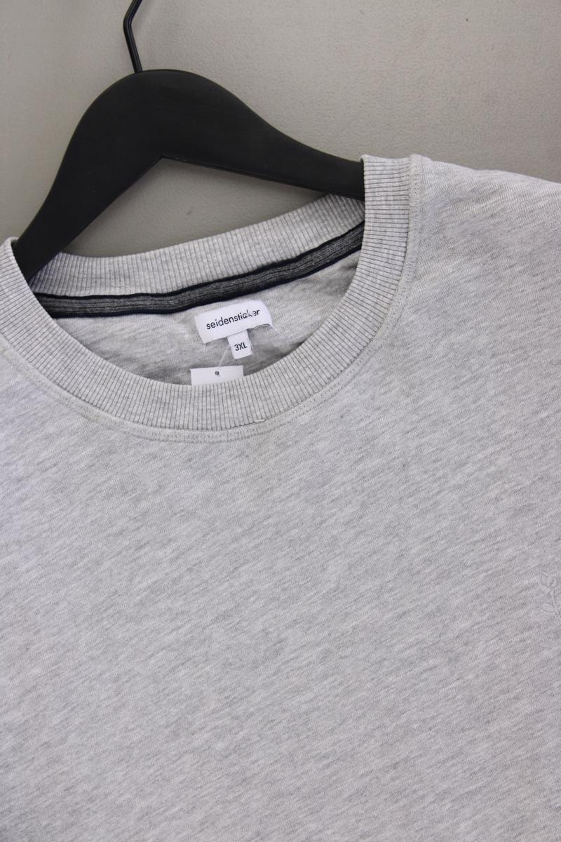 Seidensticker Langarmpullover für Herren Gr. XXXL grau aus Baumwolle