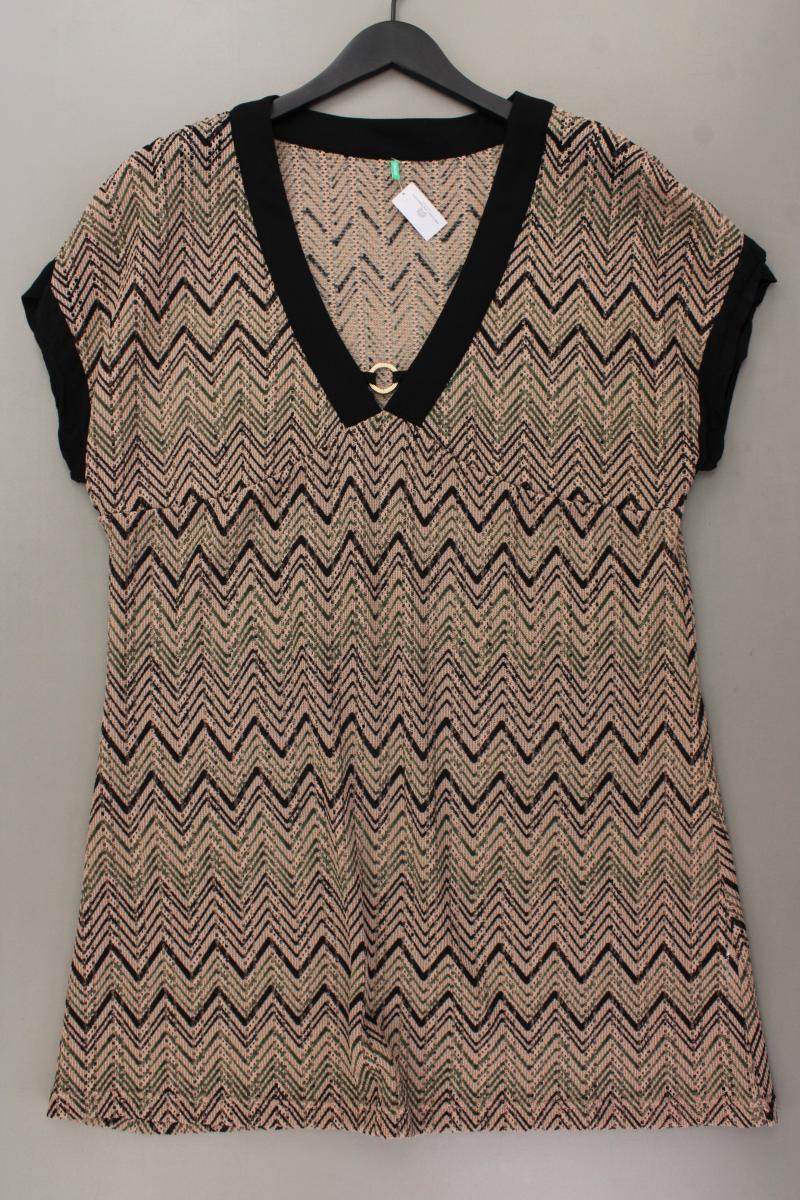 PALMERS Tunikakleid Gr. 44/46 neuwertig Kurzarm braun aus Polyester