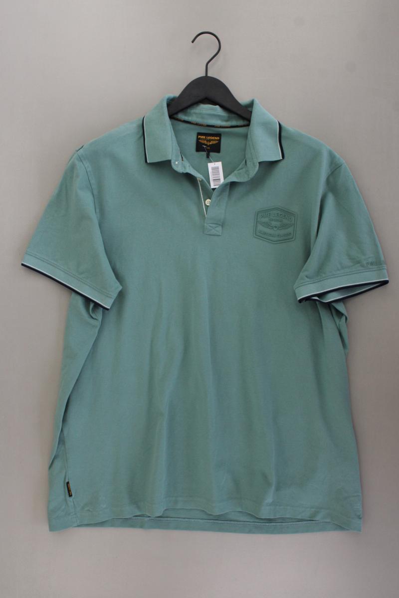 PME Legend Poloshirt für Herren Gr. XXXL Kurzarm grün aus Baumwolle