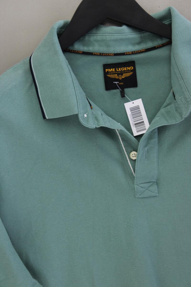 PME Legend Poloshirt für Herren Gr. XXXL Kurzarm grün aus Baumwolle