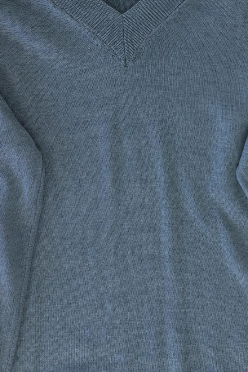 More&More Feinstrickpullover Gr. 42 blau aus Viskose