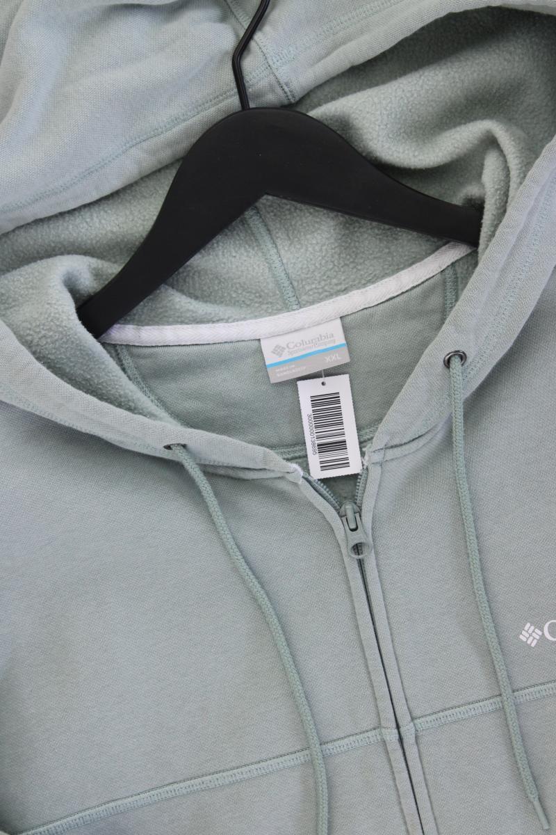 Columbia Sweatjacke für Herren Gr. XXL neuwertig Langarm blau aus Baumwolle