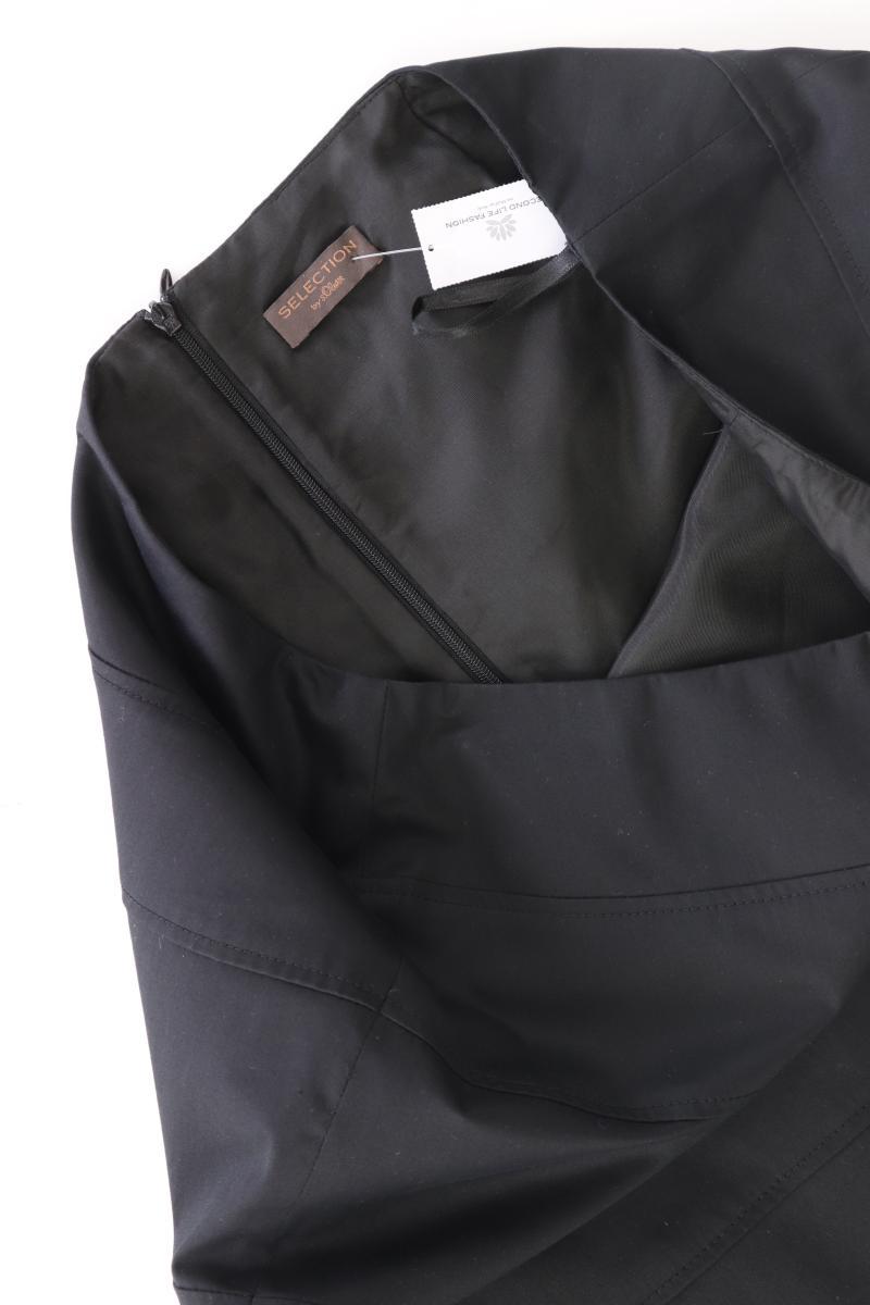 Selection by s.Oliver Bleistiftrock Gr. 38 schwarz aus Baumwolle