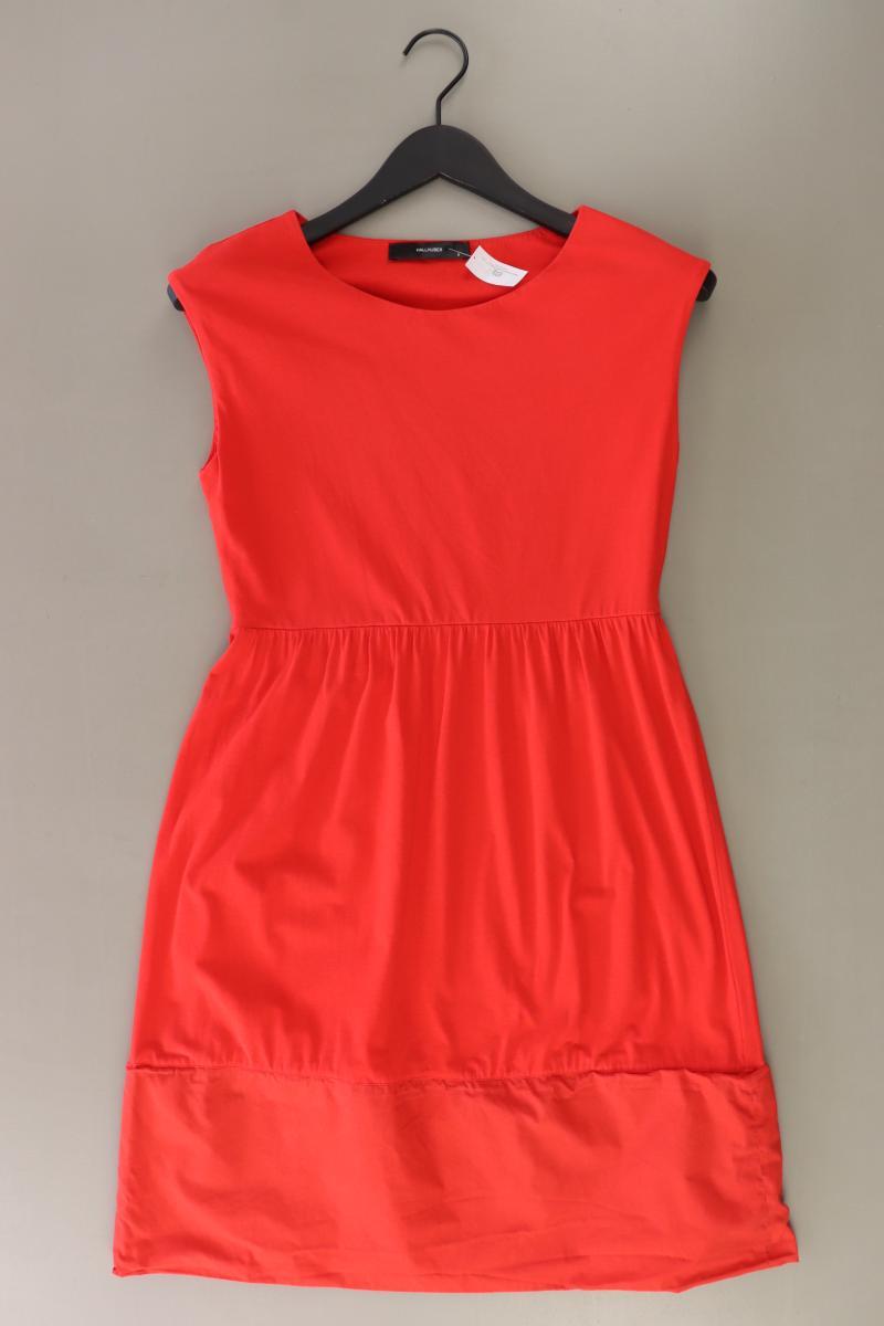 Hallhuber Midikleid Gr. S Ärmellos orange aus Baumwolle