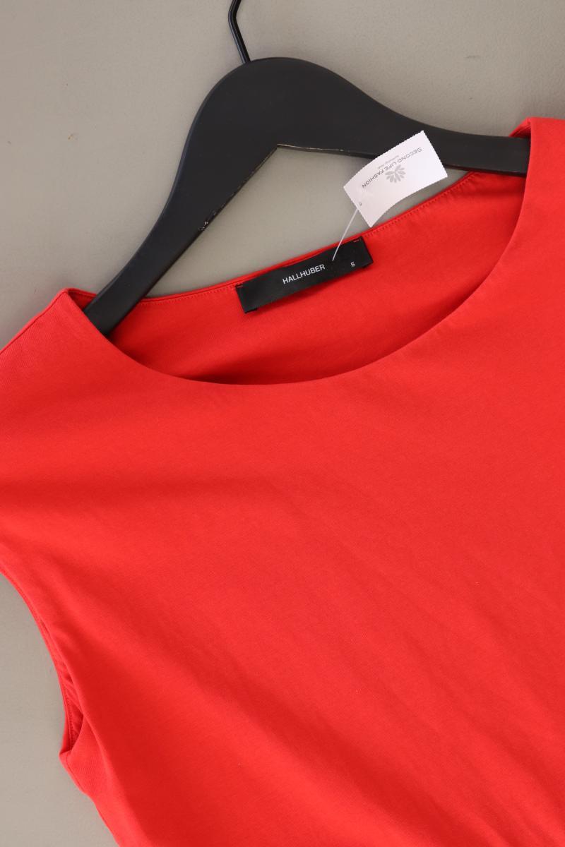 Hallhuber Midikleid Gr. S Ärmellos orange aus Baumwolle