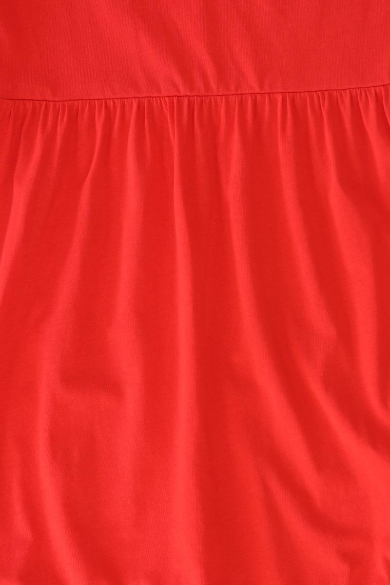 Hallhuber Midikleid Gr. S Ärmellos orange aus Baumwolle