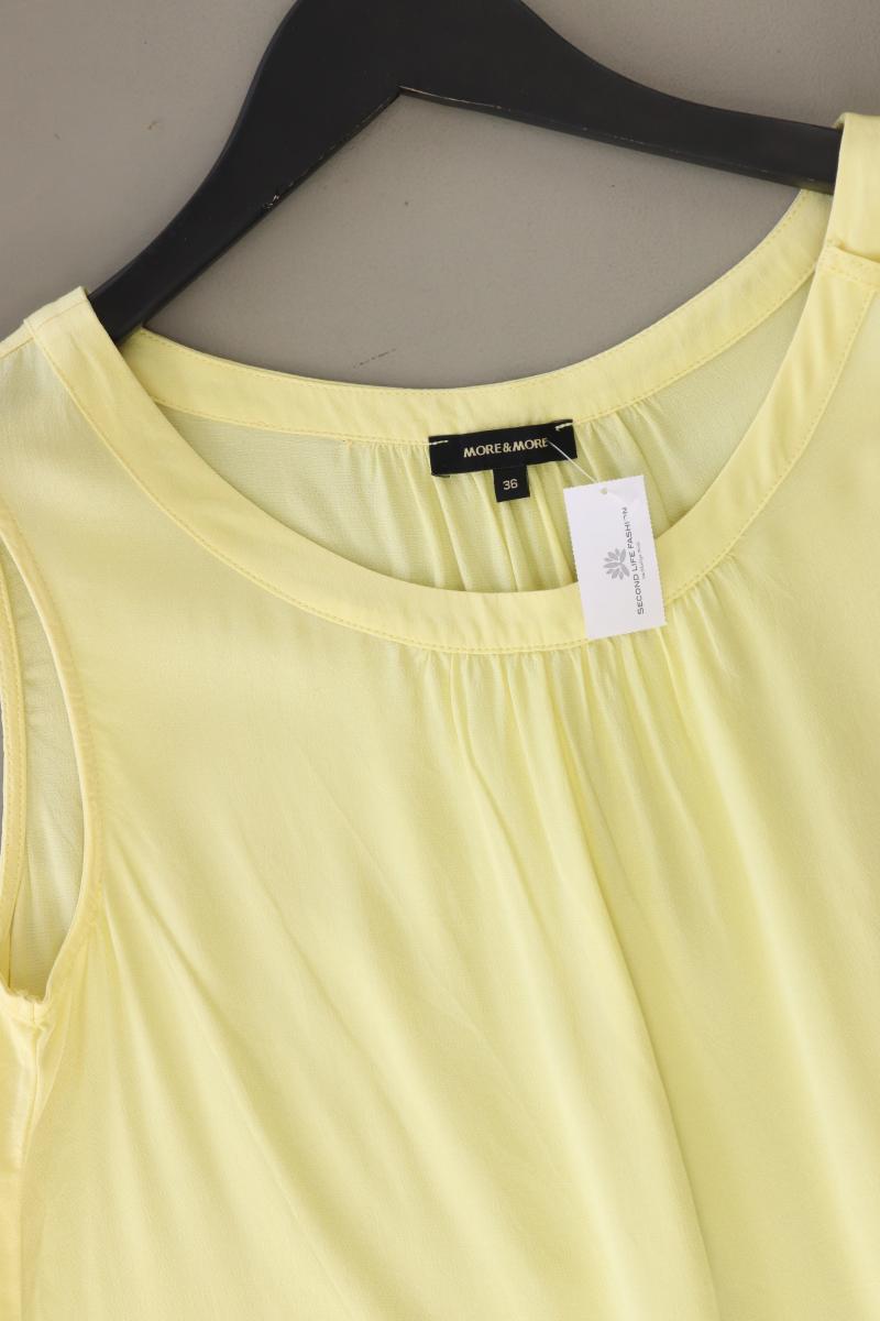 More&More Ärmellose Bluse Gr. 36 gelb aus Viskose