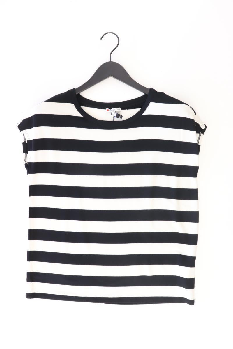 Street One Ringelshirt Gr. 40 gestreift Kurzarm schwarz aus Modal