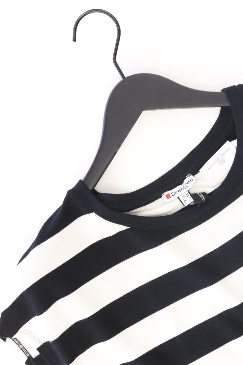 Street One Ringelshirt Gr. 40 gestreift Kurzarm schwarz aus Modal