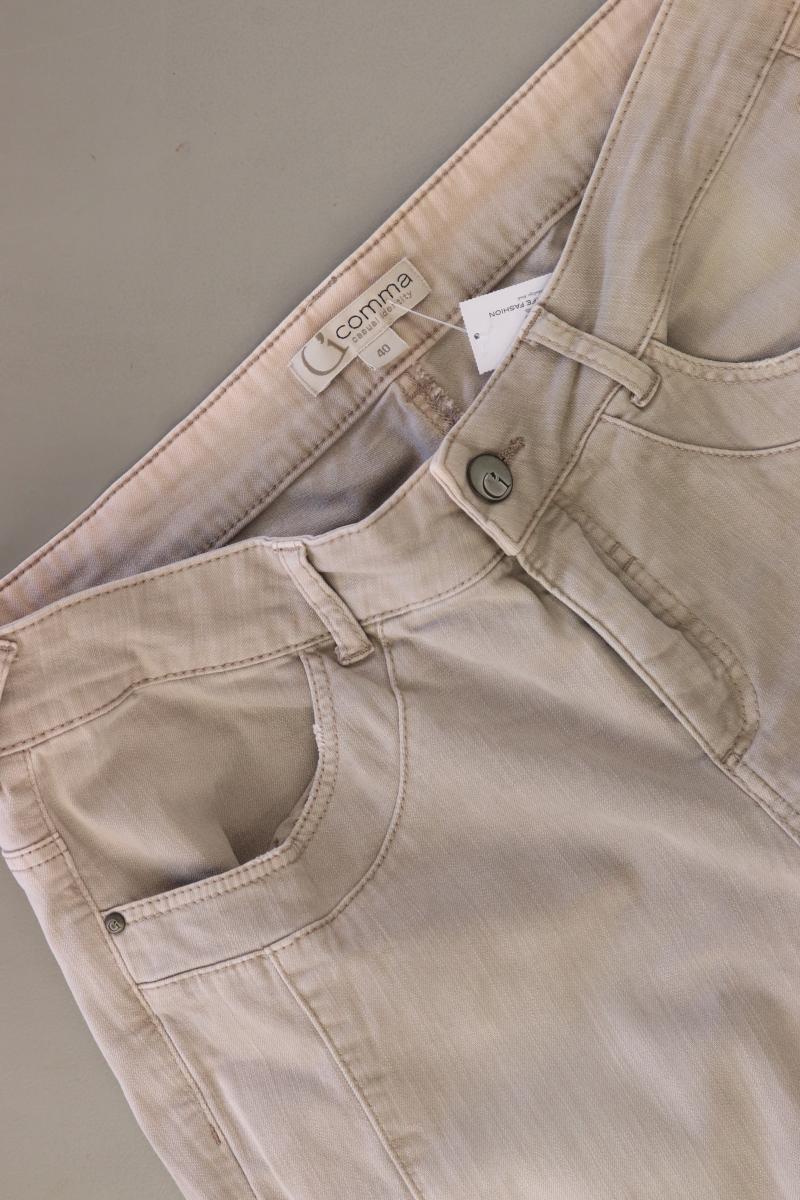 comma, Hose Gr. 40 creme aus Baumwolle