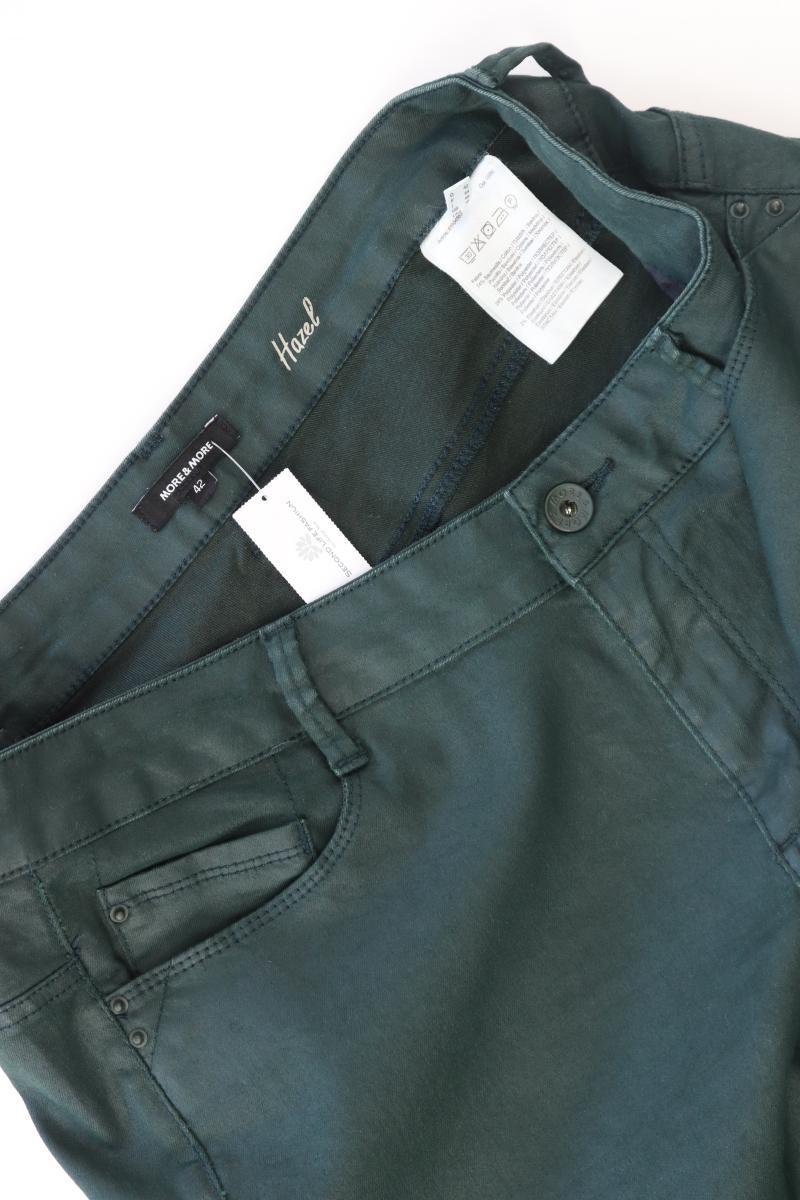 More&More Five-Pocket-Hose Gr. 42 Modell Hazel grün aus Baumwolle