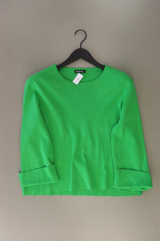 S.Marlon Feinstrickpullover Gr. XL grün aus Baumwolle