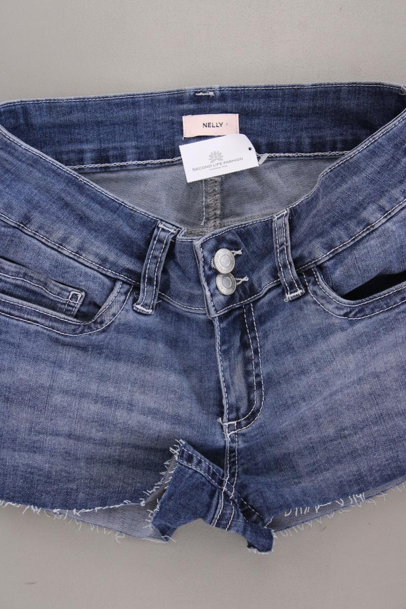 Nelly Jeansshorts Gr. 36 blau aus Baumwolle