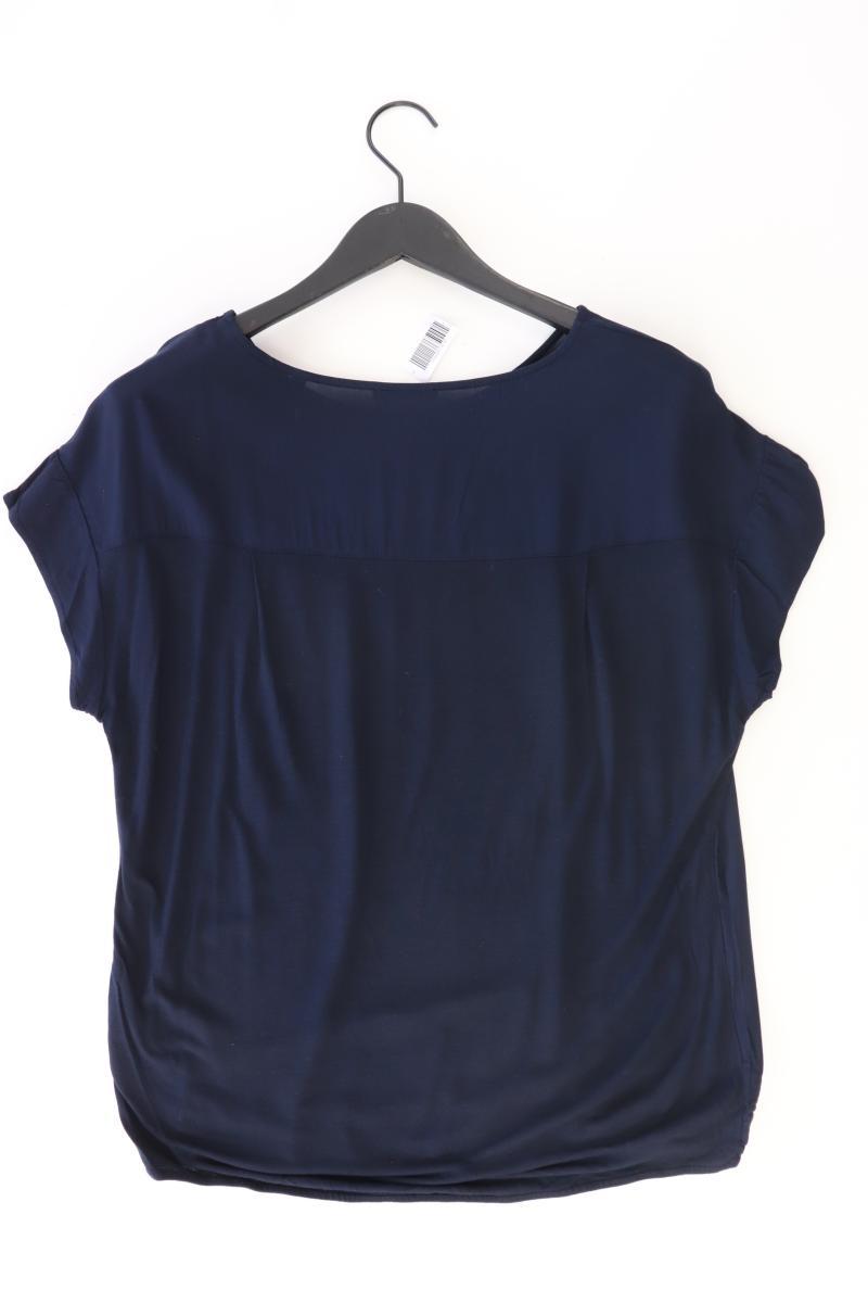 Opus Kurzarmbluse Gr. 40 blau aus Viskose
